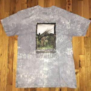 Led Zeppelin Blue Acid Wash Tee